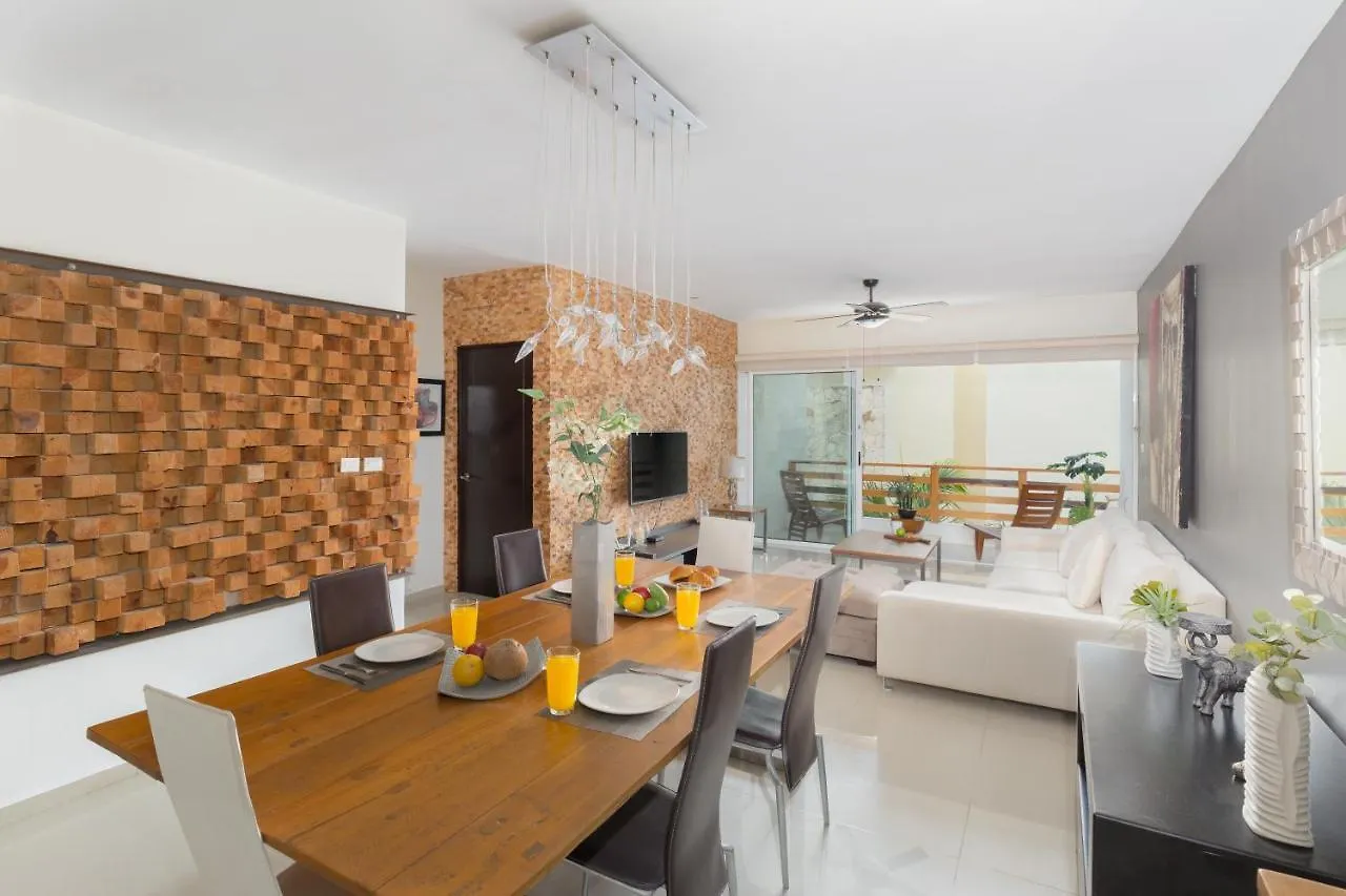 Phenomenal Combo Of 2 Separate Ph 1 In Playa Del Carmen With Private Jacuzzi, Chic Amenities, Gym And 2 Rooftops Apartment