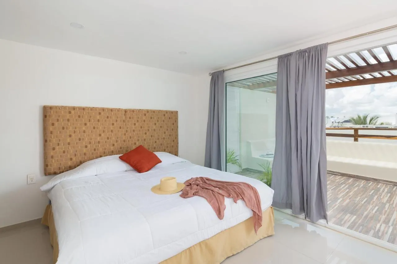 Phenomenal Combo Of 2 Separate Ph 1 In Playa Del Carmen With Private Jacuzzi, Chic Amenities, Gym And 2 Rooftops