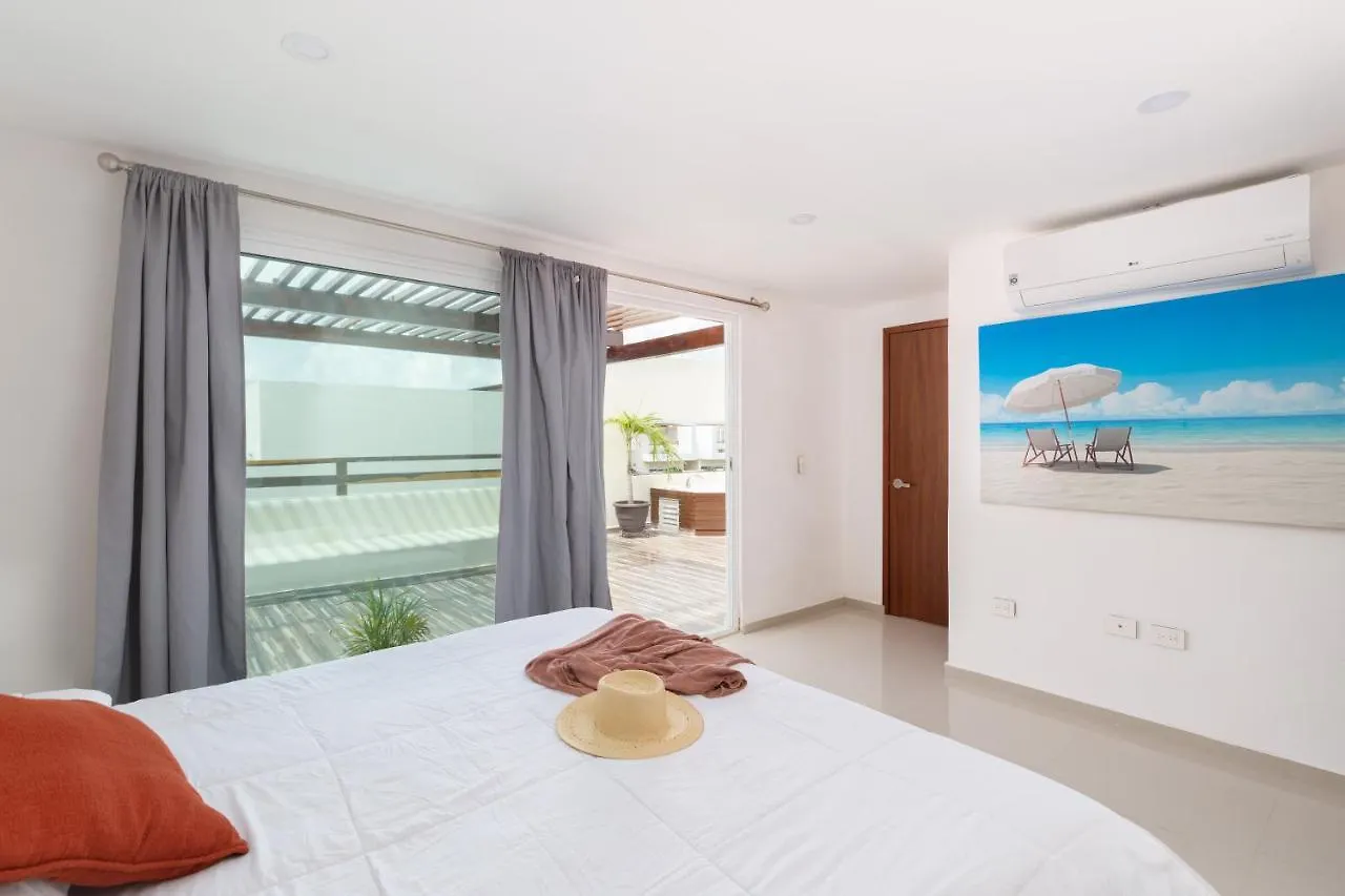 Phenomenal Combo Of 2 Separate Ph 1 In Playa Del Carmen With Private Jacuzzi, Chic Amenities, Gym And 2 Rooftops 0*,