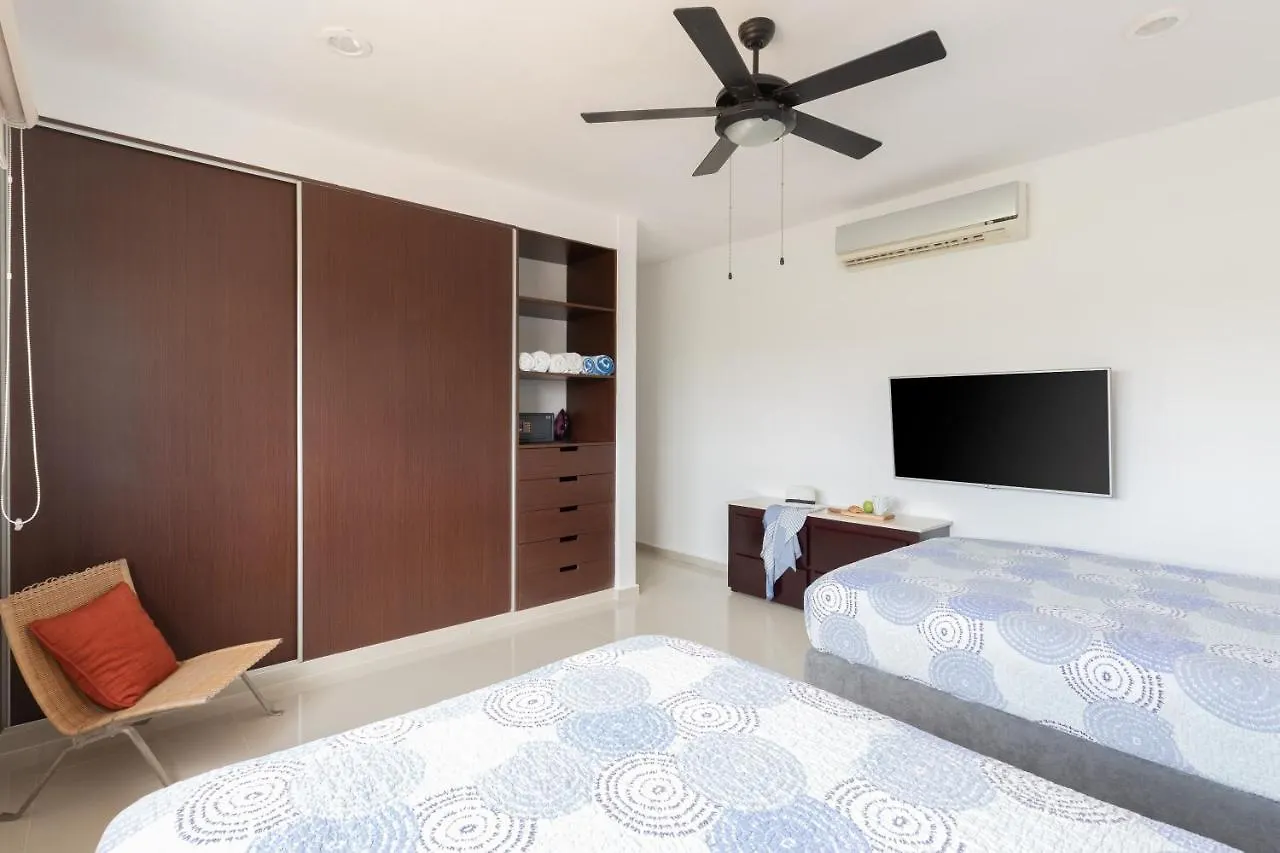 Phenomenal Combo Of 2 Separate Ph 1 In Playa Del Carmen With Private Jacuzzi, Chic Amenities, Gym And 2 Rooftops Apartment
