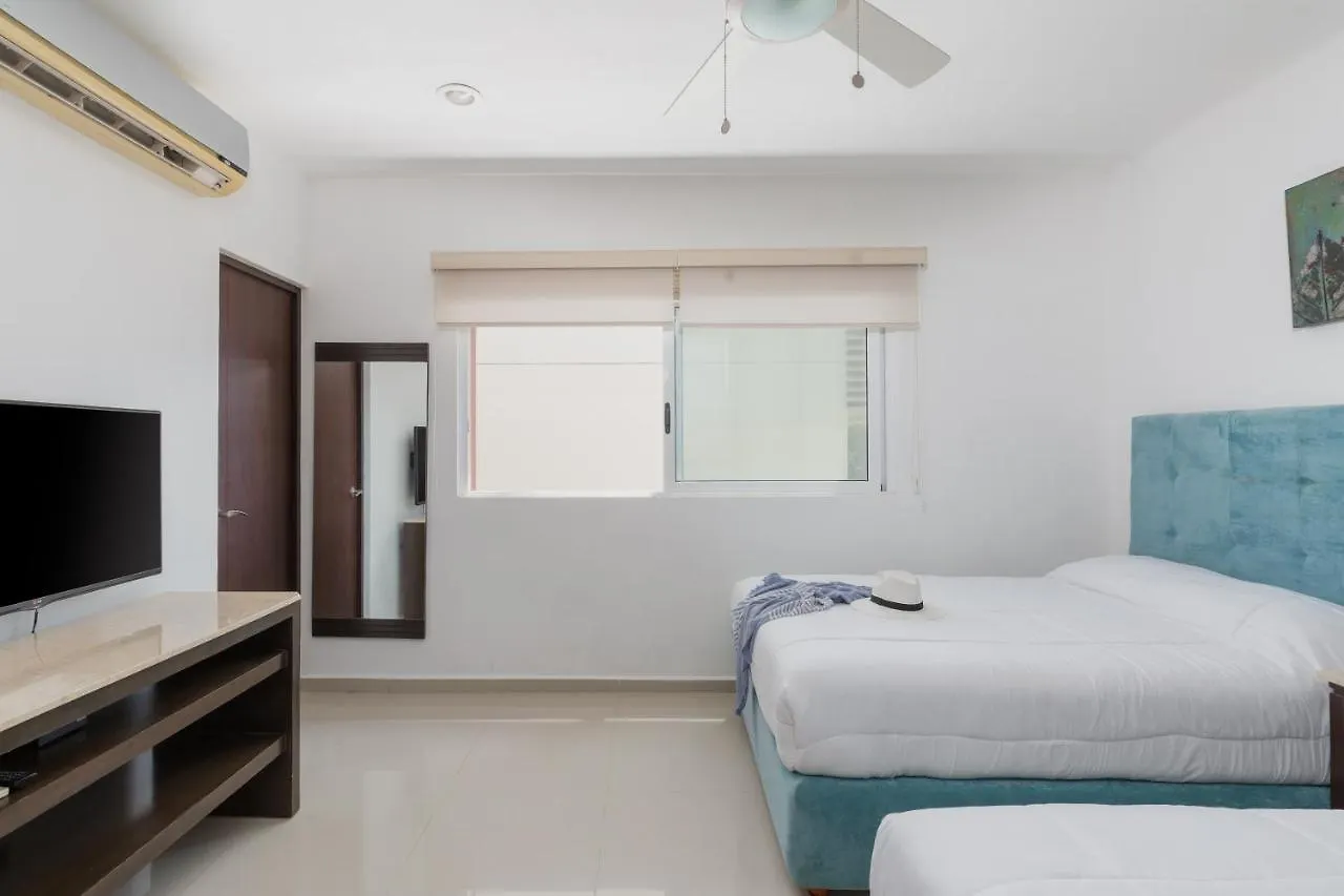 Phenomenal Combo Of 2 Separate Ph 1 In Playa Del Carmen With Private Jacuzzi, Chic Amenities, Gym And 2 Rooftops