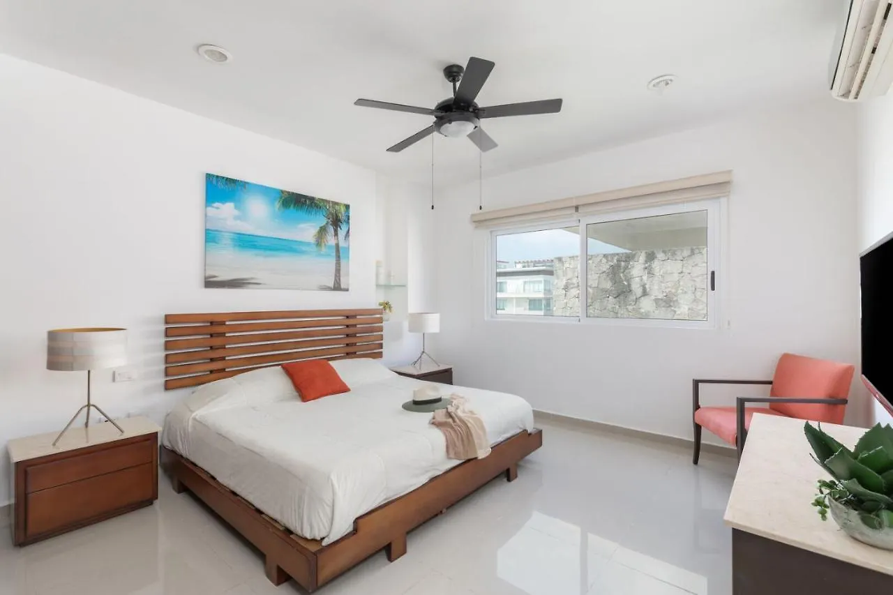 Apartment Phenomenal Combo Of 2 Separate Ph 1 In Playa Del Carmen With Private Jacuzzi, Chic Amenities, Gym And 2 Rooftops