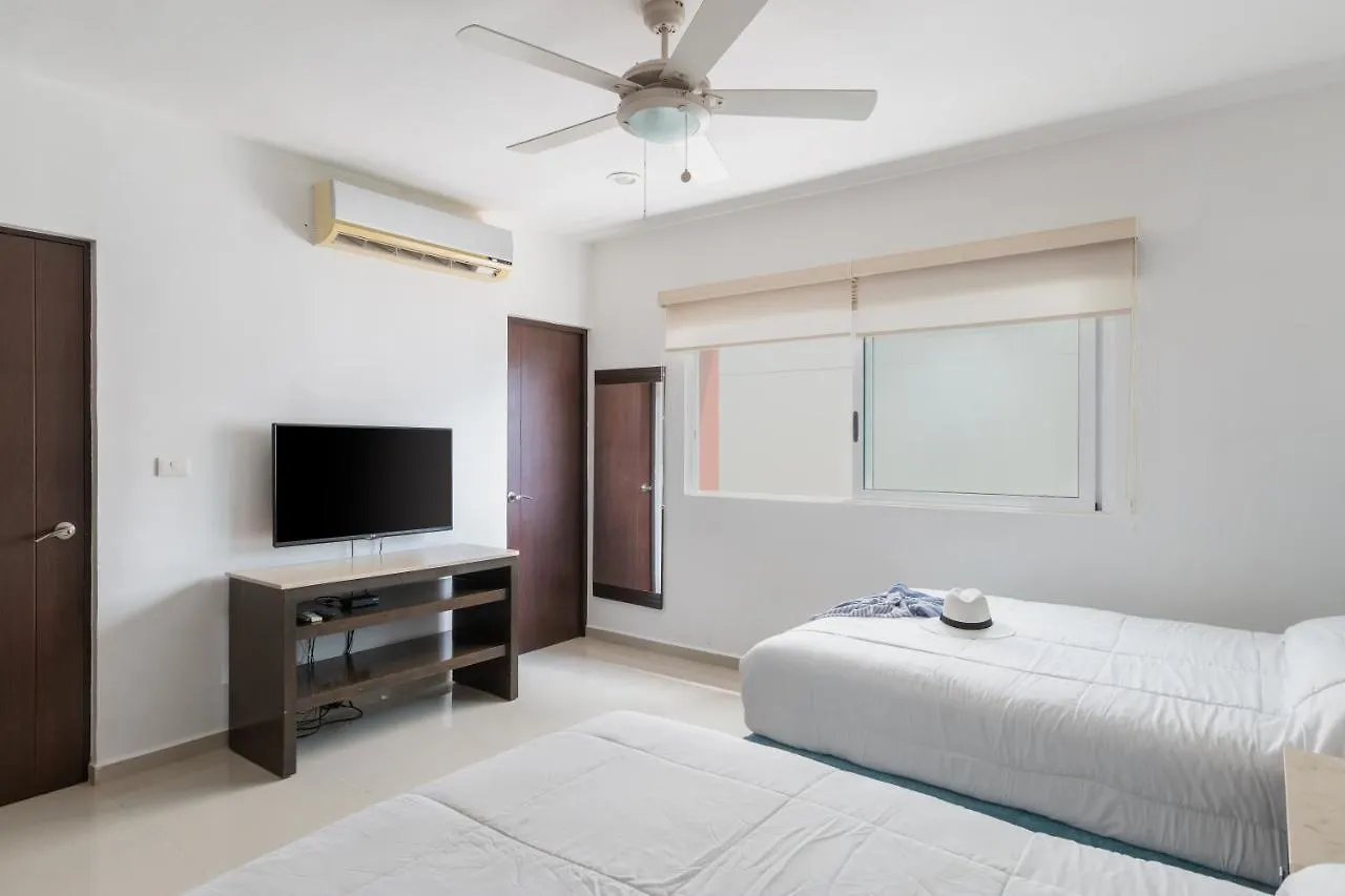 Apartment Phenomenal Combo Of 2 Separate Ph 1 In Playa Del Carmen With Private Jacuzzi, Chic Amenities, Gym And 2 Rooftops