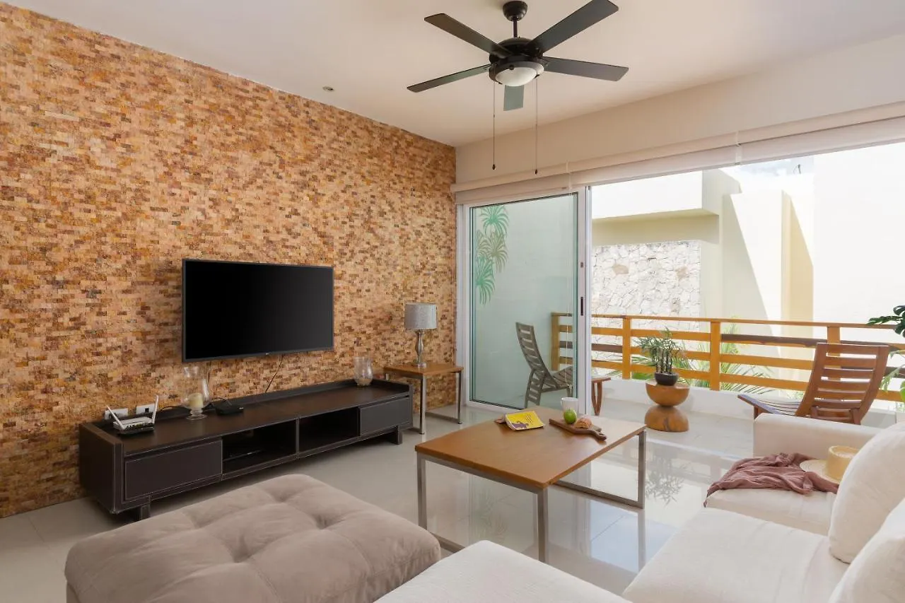 Apartment Phenomenal Combo Of 2 Separate Ph 1 In Playa Del Carmen With Private Jacuzzi, Chic Amenities, Gym And 2 Rooftops