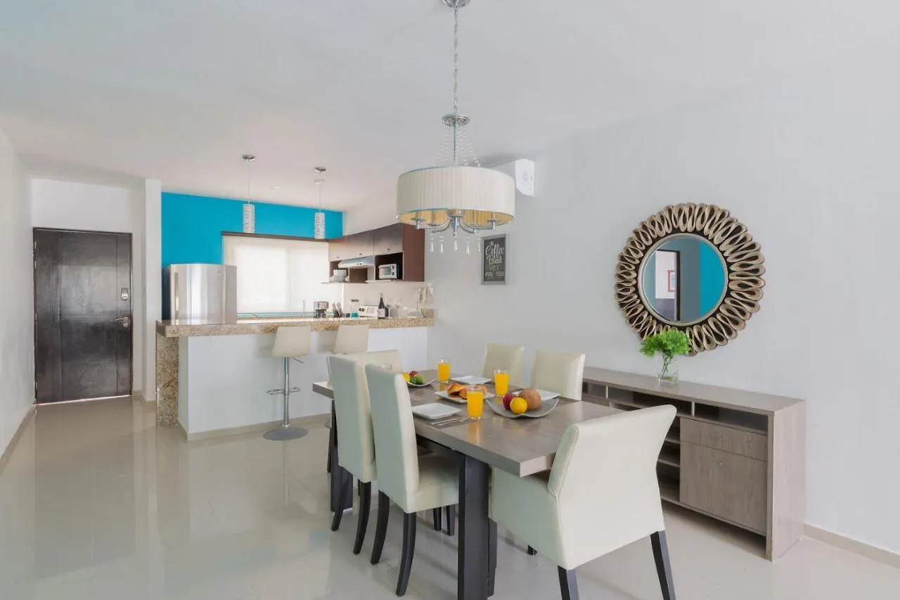 Apartment Phenomenal Combo Of 2 Separate Ph 1 In Playa Del Carmen With Private Jacuzzi, Chic Amenities, Gym And 2 Rooftops